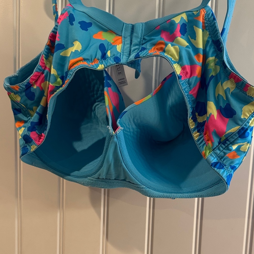 Cacique Turquoise Floral Lingerie - Picture 3 of 5